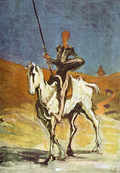 Don Quijote Honor Daumier festmnyn (1868)